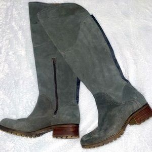 Lucky Brand Over-The-Knee Gray Boots